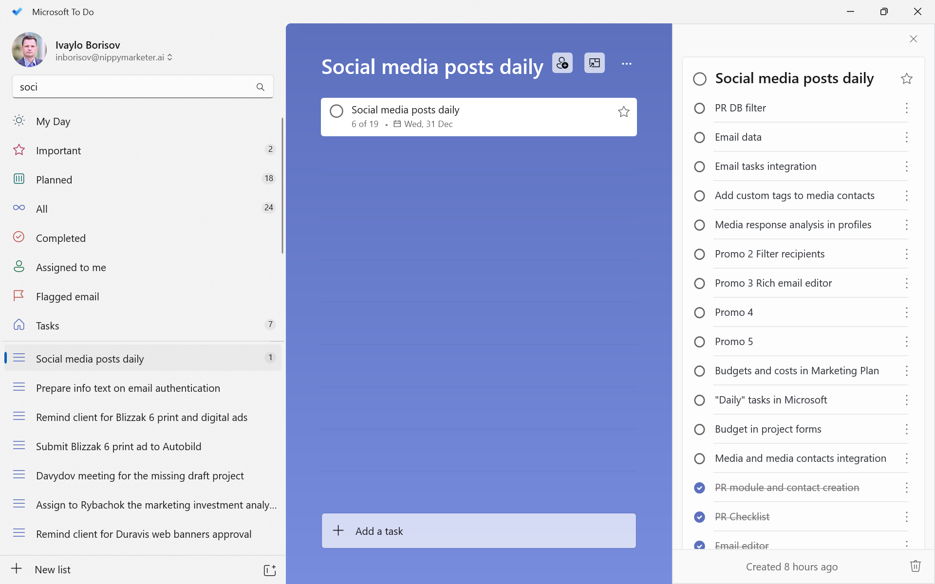 20251118 NippyMarketer integration with Microsoft ToDo