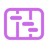 Nippy gannt icon fluent violet