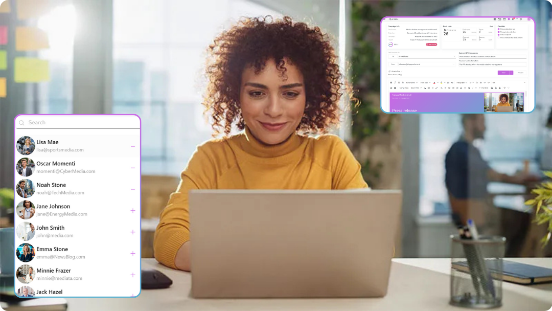 20260202 Nippy media relationship management and PR email editor