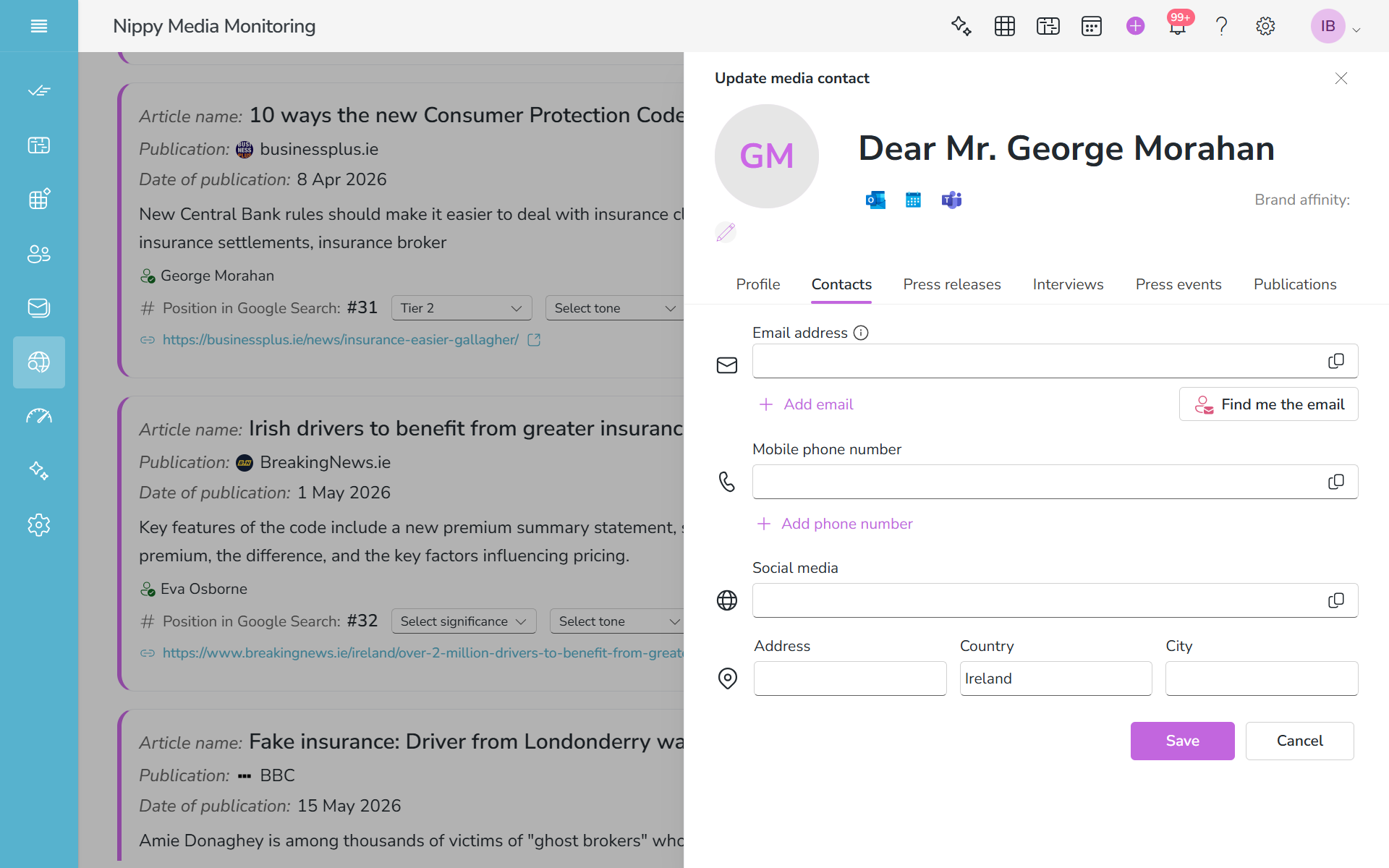 Nippy PR marketer media email finder 20260830