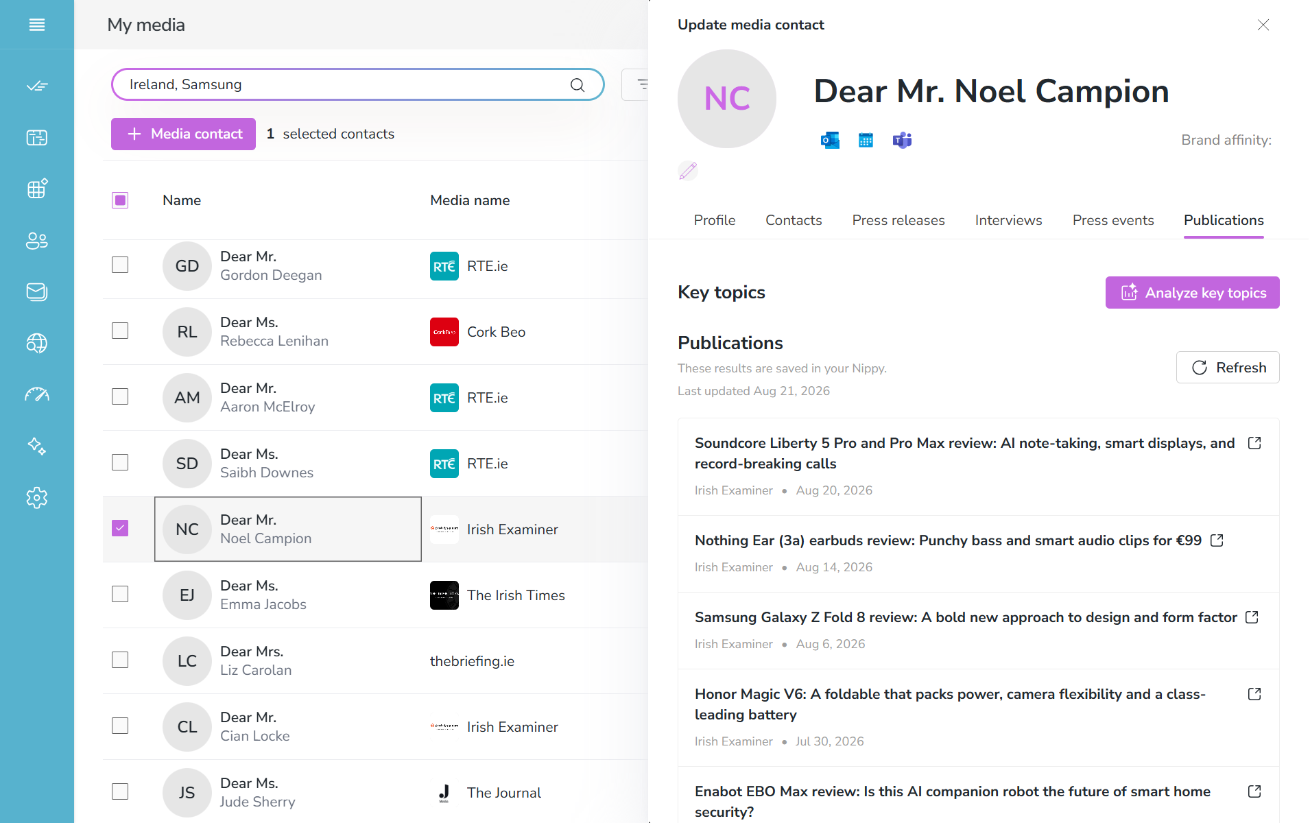 Nippy PR marketer AI semantic search 20260906