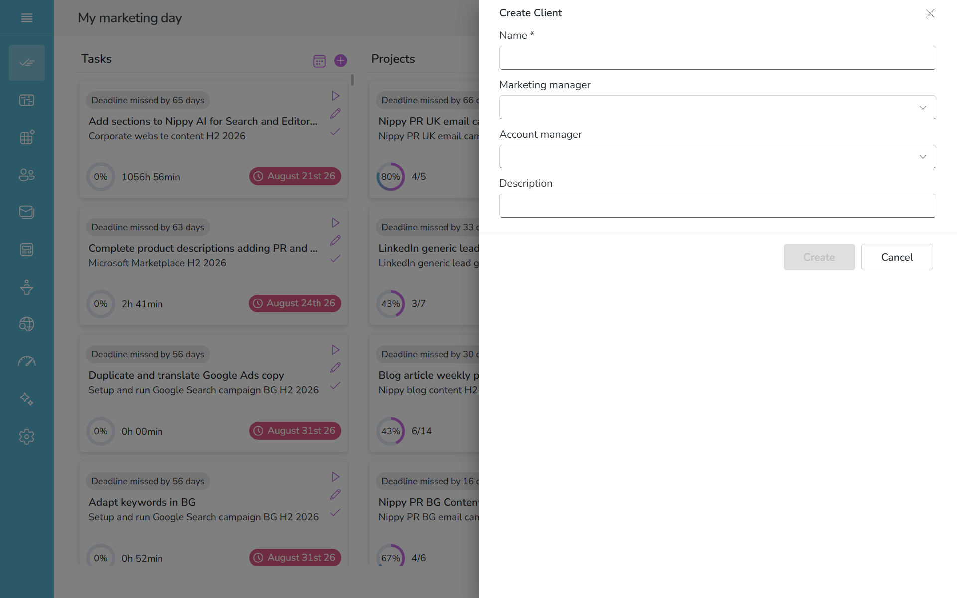 Create client form in Nippy PR marketer 20261024 Create client form in Nippy PR marketer 20261024