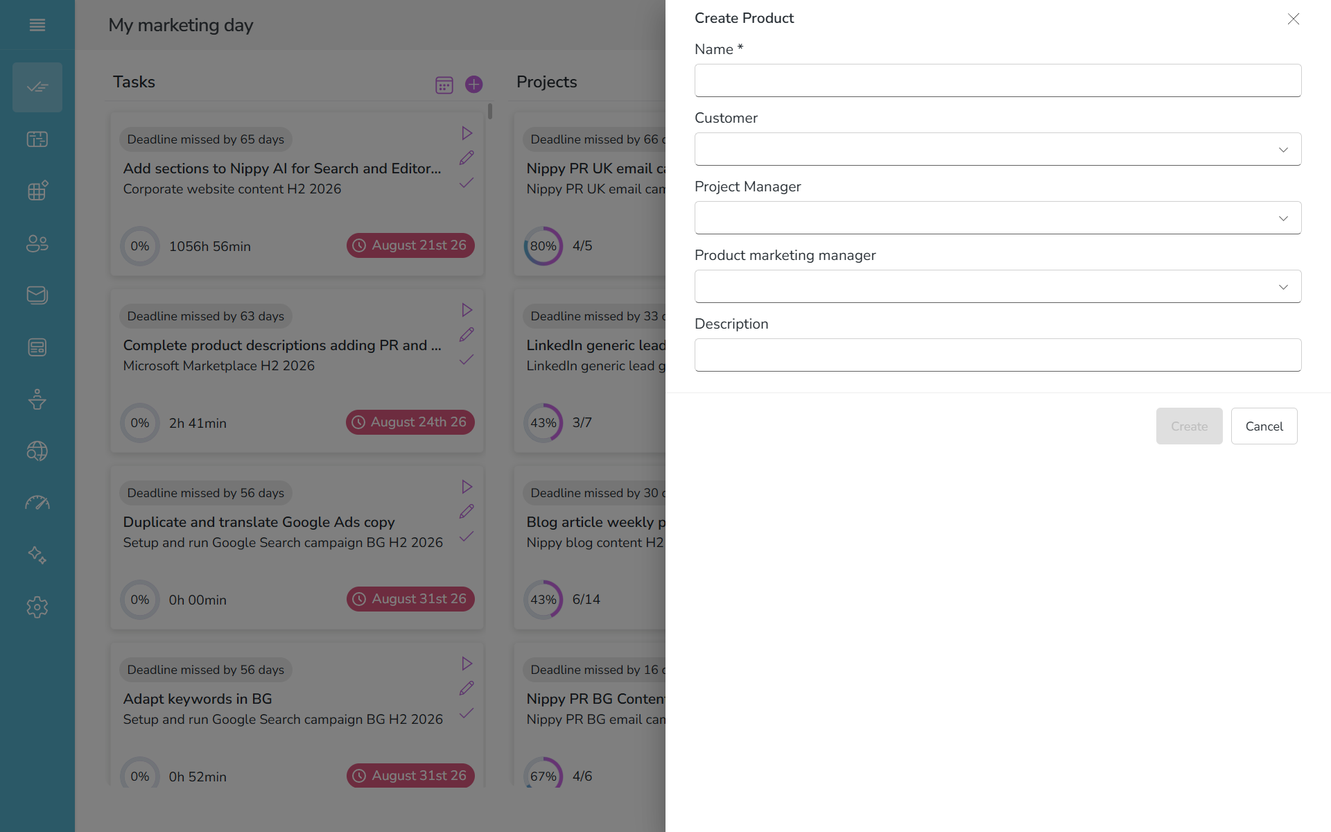Create product form in Nippy PR marketer 20261024 Create product form in Nippy PR marketer 20261024