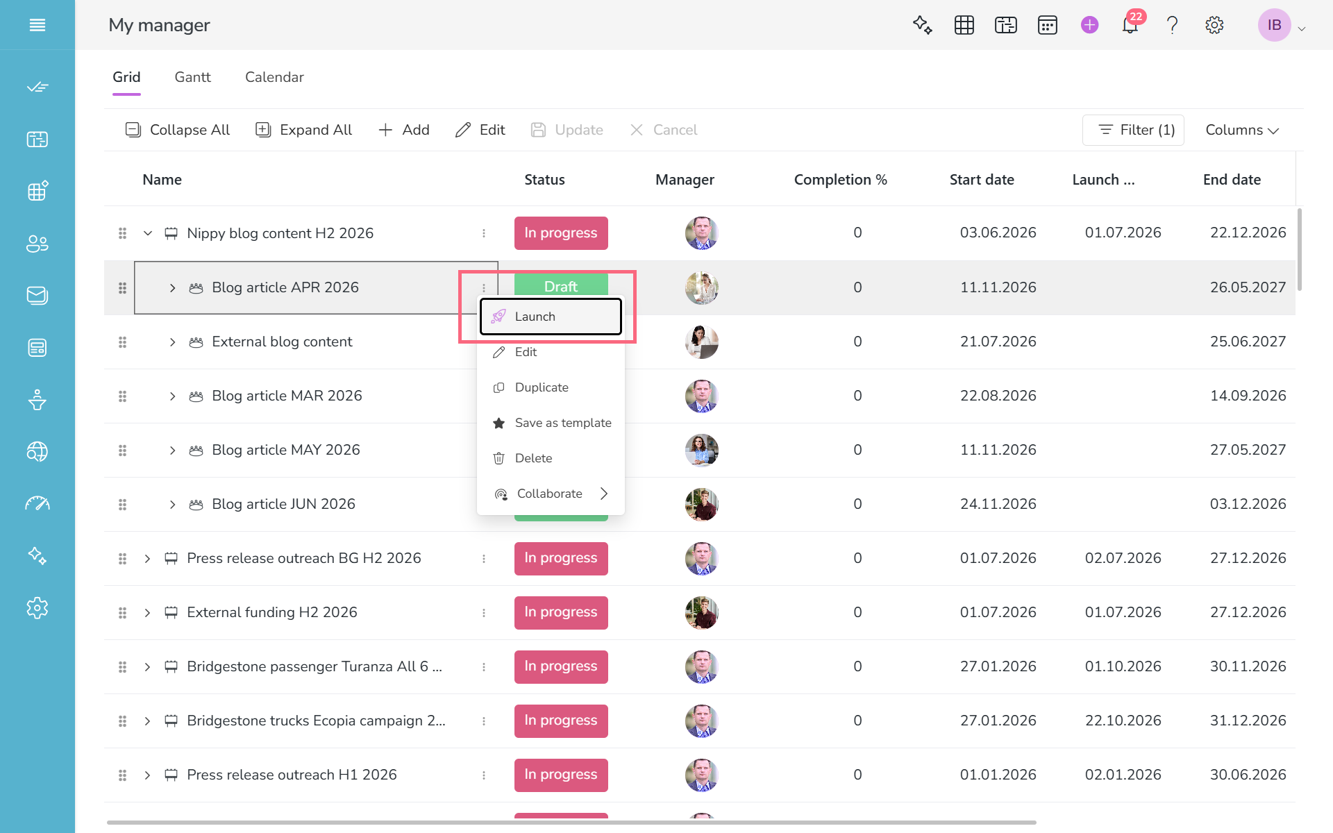 Launch project in Nippy PR marketer grid 20261020 Launch project in Nippy PR marketer grid 20261020