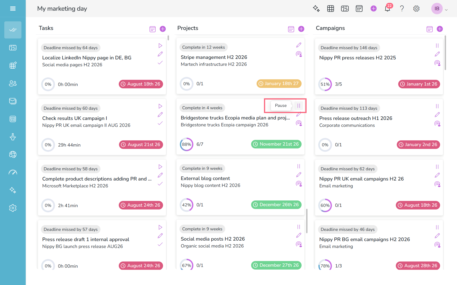 Pause project in Nippy PR marketer dashboard 20261020 Pause project in Nippy PR marketer dashboard 20261020